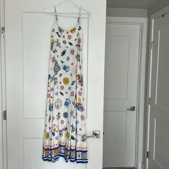 Label of Love Dresses | Chic Floral Maxi Dress - White with Multicolor Patterns | Color: Blue/White | Size: S | S8nsw8n's Closet